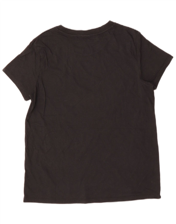 Camiseta feminina Levi's UK 14 médio algodão preto