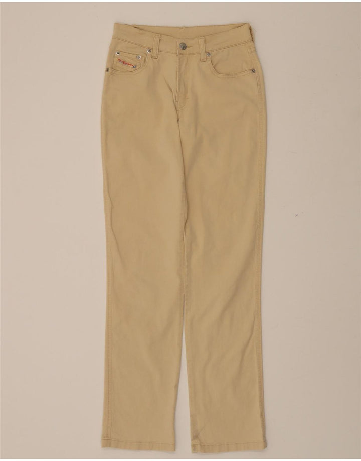 DIESEL Womens Straight Casual Trousers W29 L30 Beige Cotton Vintage Diesel and Second-Hand Diesel from Messina Hembry 