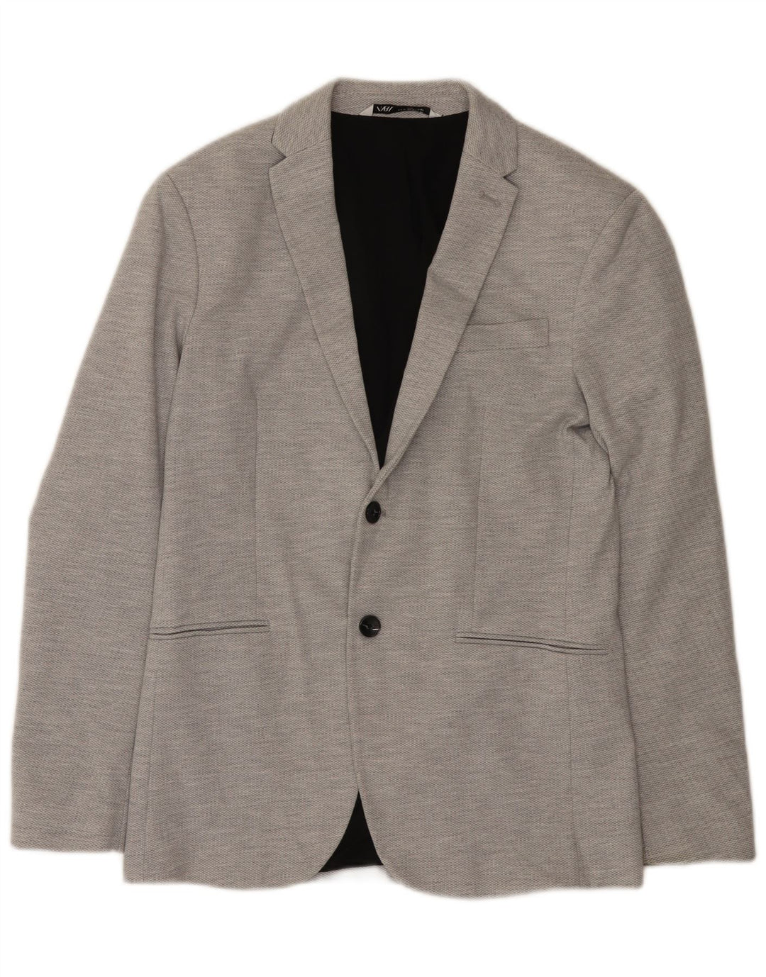 Jaqueta blazer masculina Zara com 2 botões Reino Unido 38 cinza médio