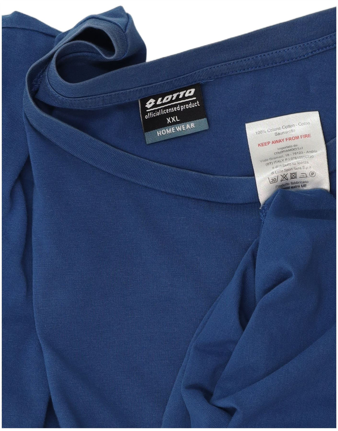 Camiseta masculina Lotto Top 2XL algodão azul