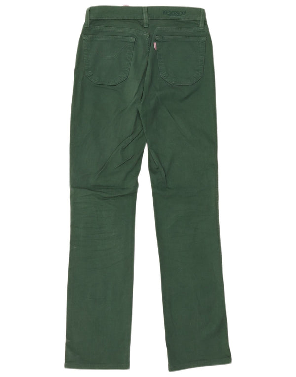 Jeans retos femininos JECKERSON W26 L30 algodão verde