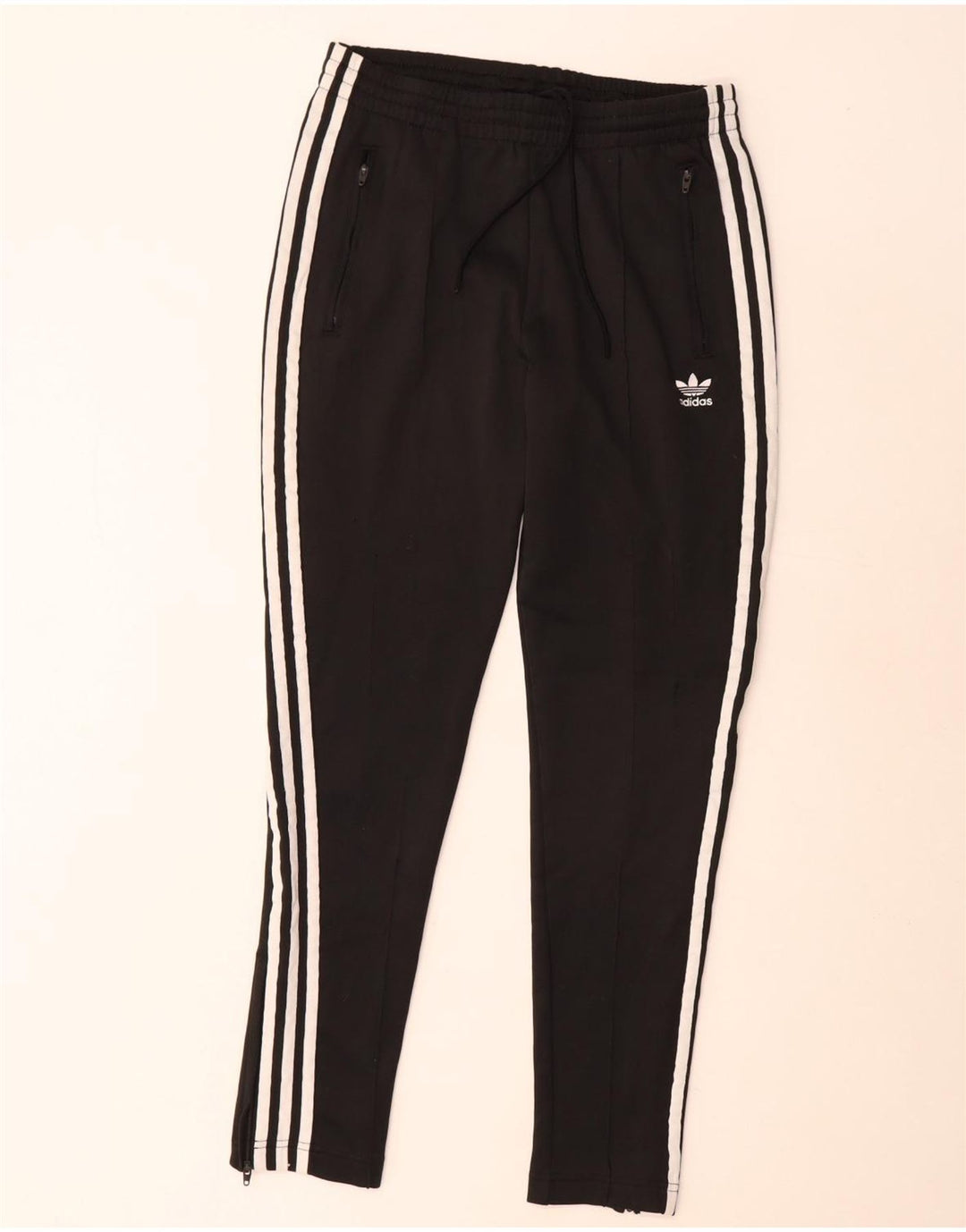 Calças de treino femininas Adidas UK 10 pequenas pretas