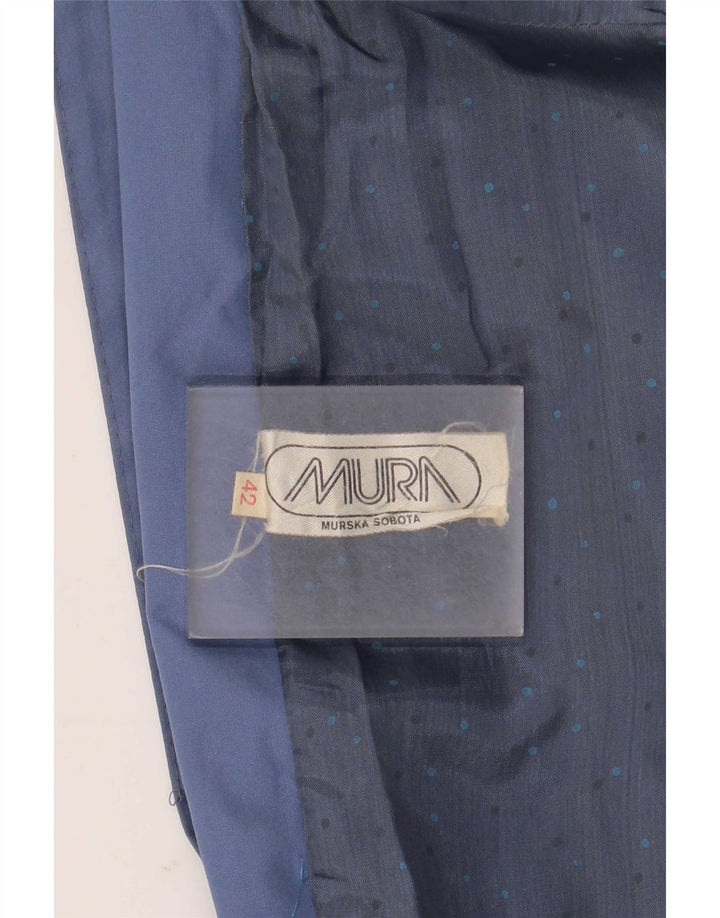Sobretudo feminino vintage IT 42 azul médio