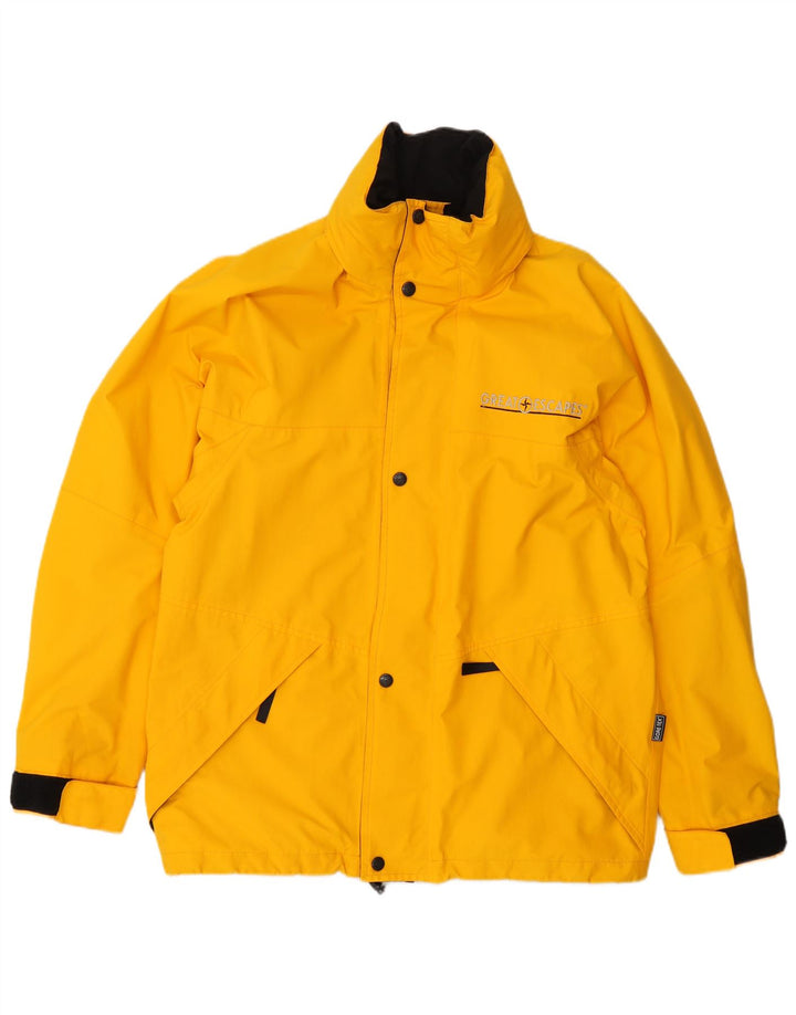 Jaqueta corta-vento masculina Great Escapes Gore-Tex Reino Unido 38 amarelo médio