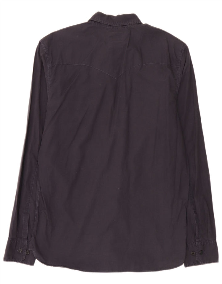 Camisa masculina Levi's Standard Fit média azul marinho