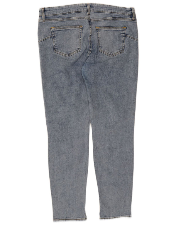 Zara Jeans Skinny Feminino EU 46 XL W36 L28 Azul