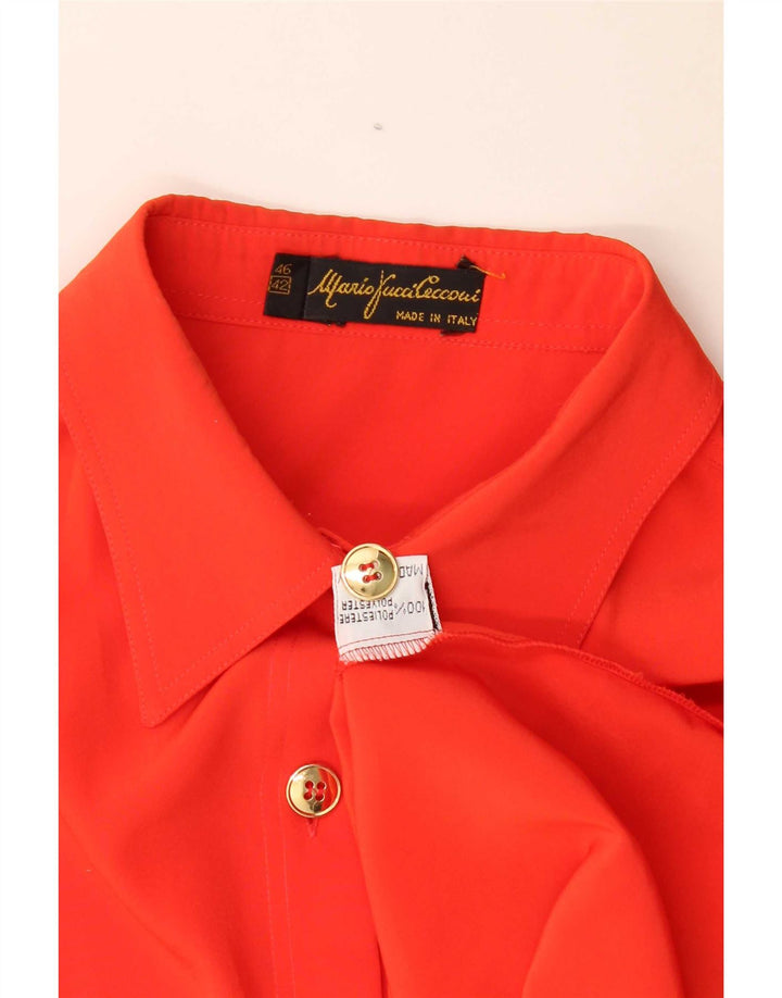 Blusa feminina oversized Mario Pucci Cecconi IT 42 médio laranja
