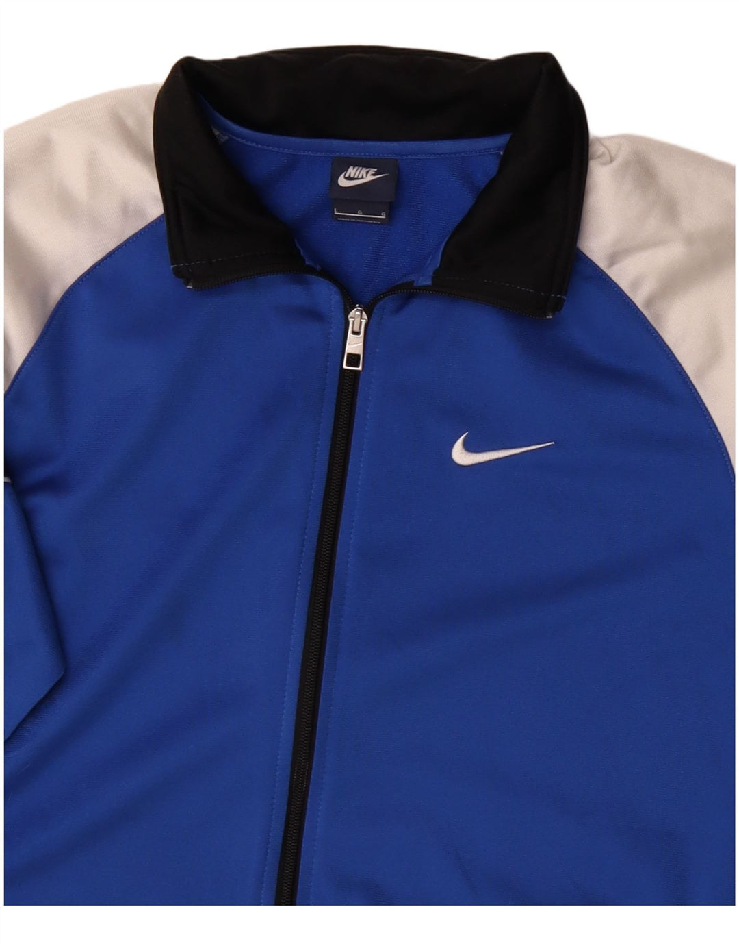 Jaqueta Nike Masculina Treino Top Grande Azul Colorblock Poliéster