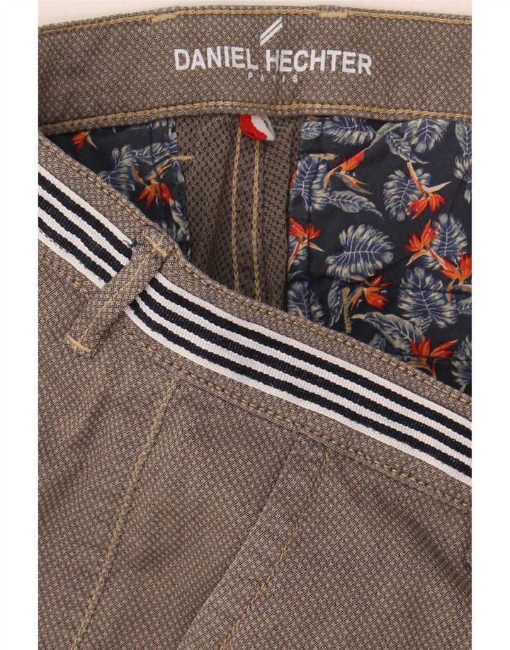 Daniel Hechter Mens Chino Shorts W35 Grande Algodão Cinza