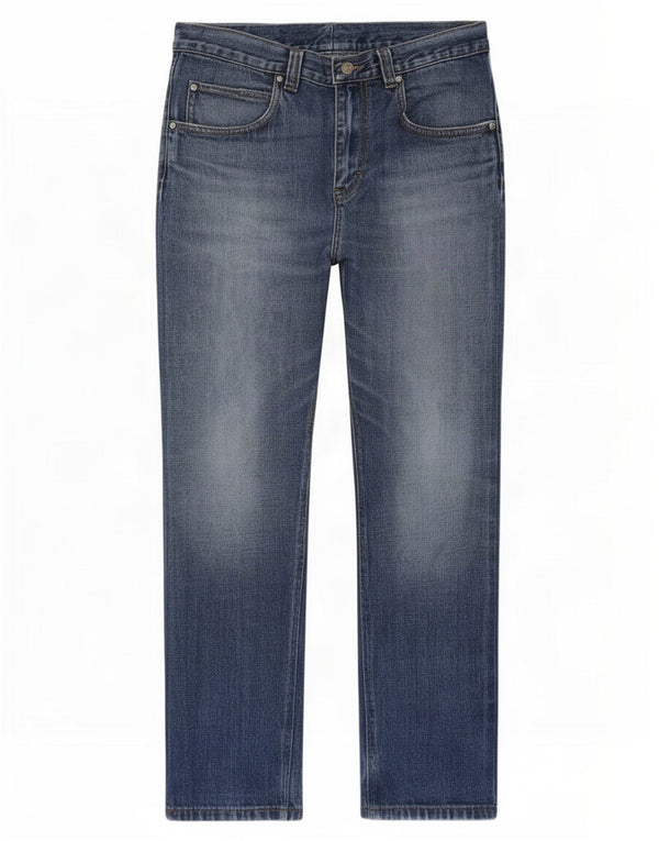 Calça jeans reta masculina Calvin Klein W32 L30 azul algodão