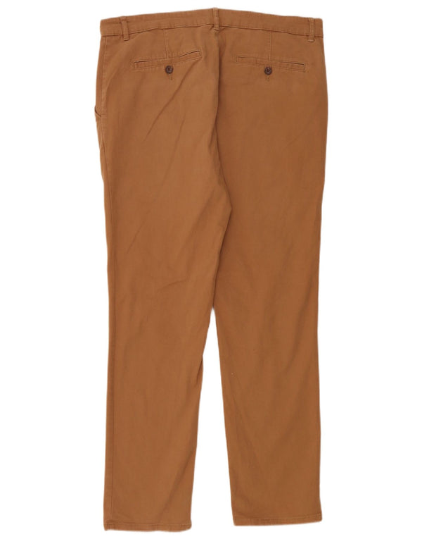 Farah Calça Chino Masculina Reta W36 L32 Algodão Marrom