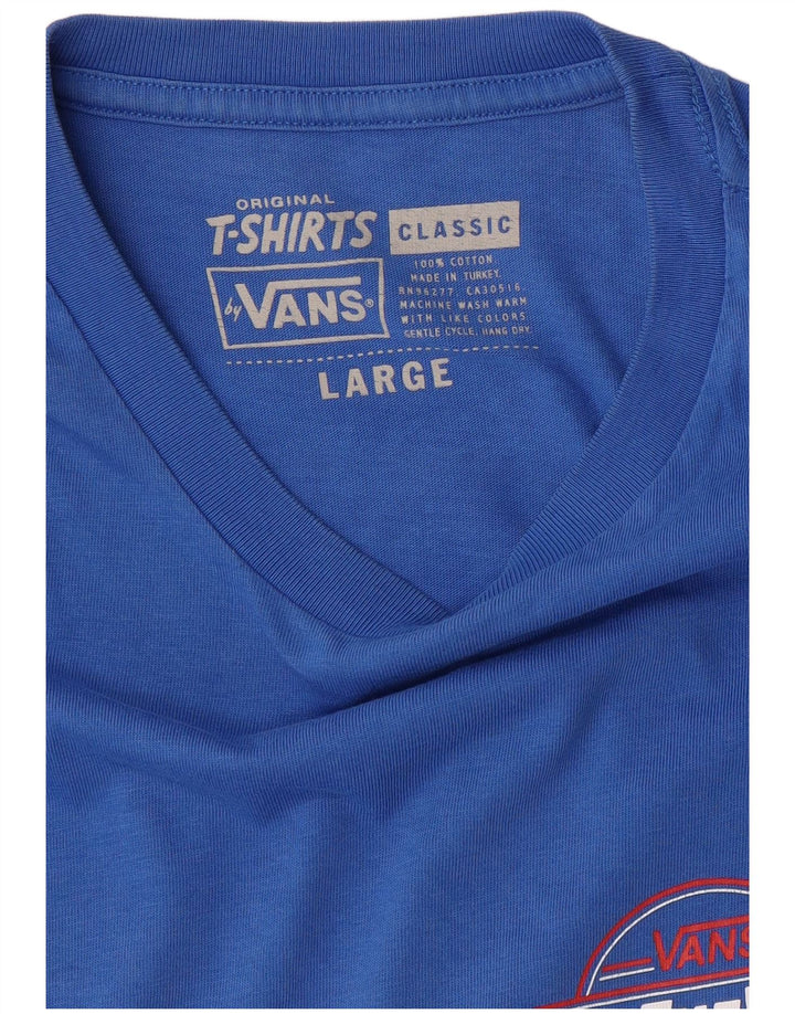 Camiseta VANS Masculina Classic Graphic Top Grande Algodão Azul