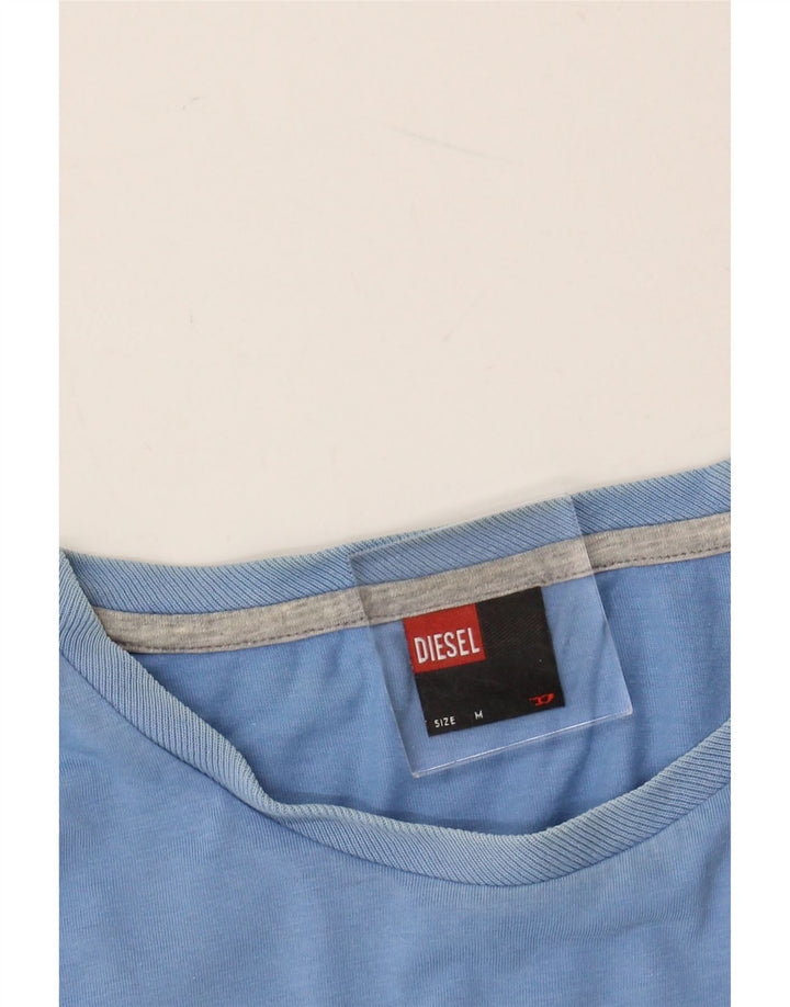 Camiseta masculina DIESEL Top médio algodão azul