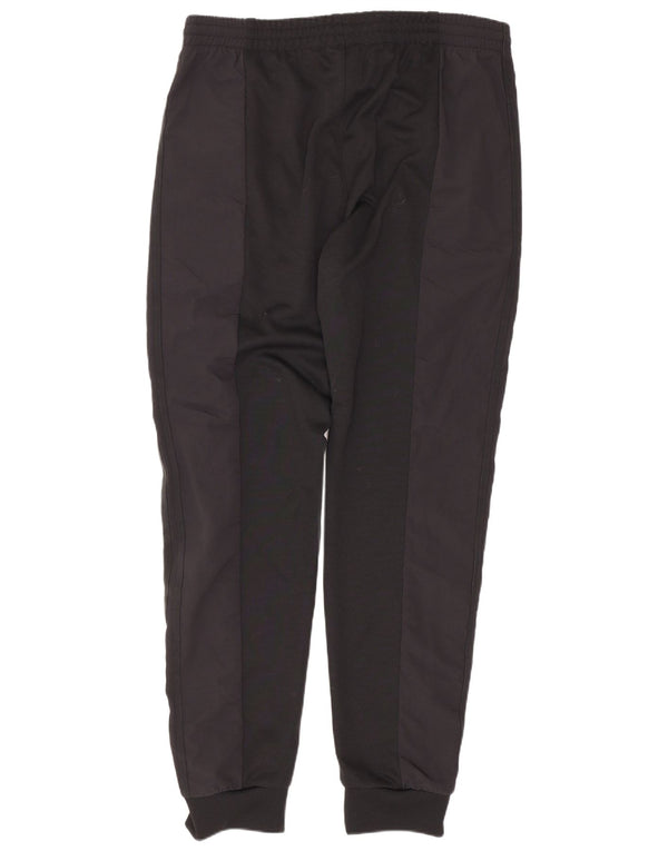Calça de treino masculina Adidas Joggers grande preto colorblock poliéster