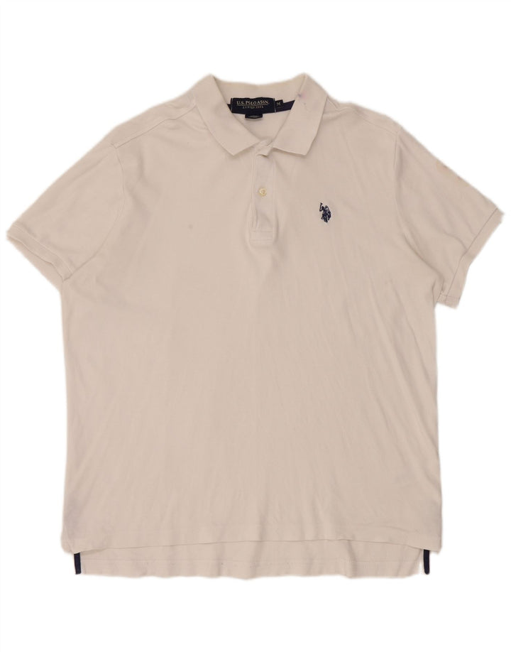 US Polo Assn. Camisa Masculina Média Algodão Branco