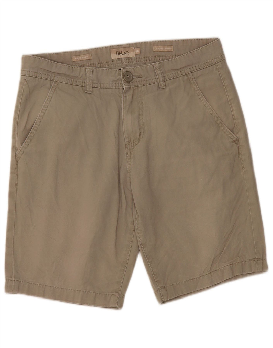 DACK'S Mens Chino Shorts IT 46 Pequeno W32 Algodão Bege