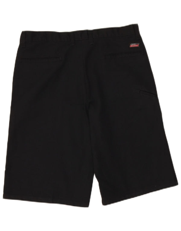 DICKIES Mens Chino Shorts W32 Poliéster Preto Médio