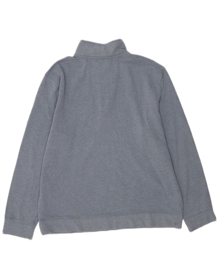 Moletom masculino Nautica com zíper e gola XL azul