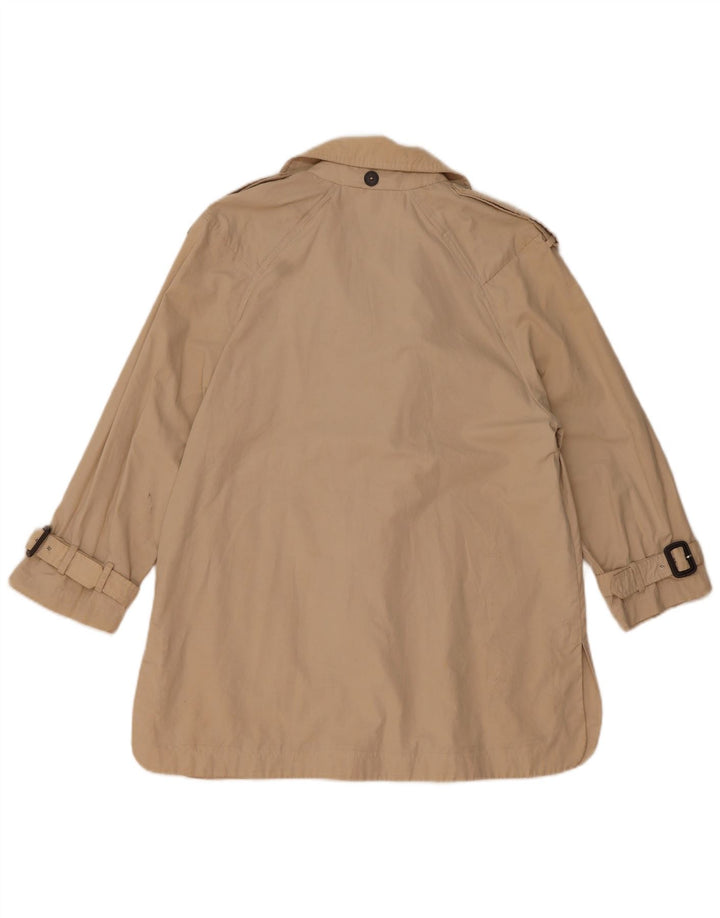 Zara Womens Oversized Trench Coat UK 10 Pequeno Bege