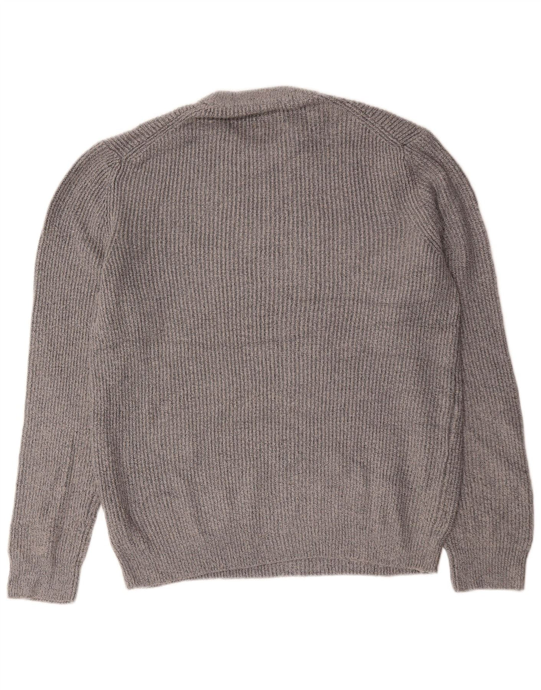 Suéter masculino Marks & Spencer com gola redonda, grande poliamida cinza