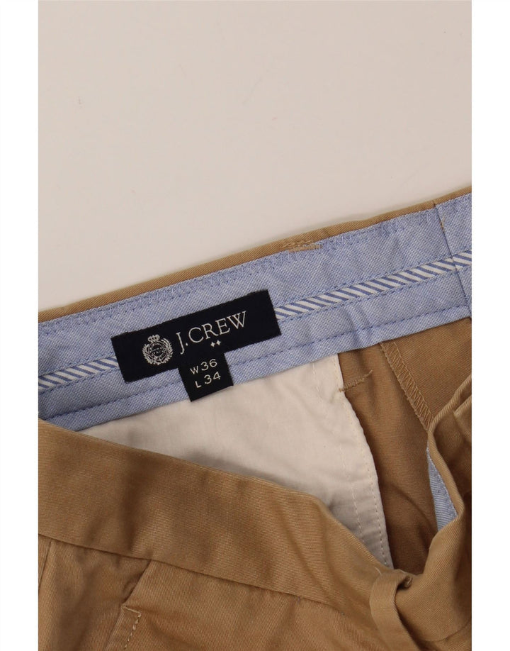 J. CREW Mens Straight Chino Trousers  W36 L34 Brown Cotton Vintage J. Crew and Second-Hand J. Crew from Messina Hembry 