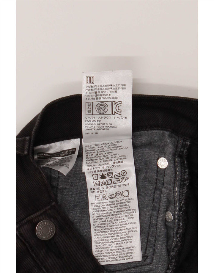 Levi's Masculino 514 Straight Jeans W36 L26 Algodão Preto