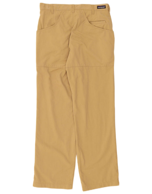 Calça cargo reta masculina Patagonia W32 L32 nylon bege