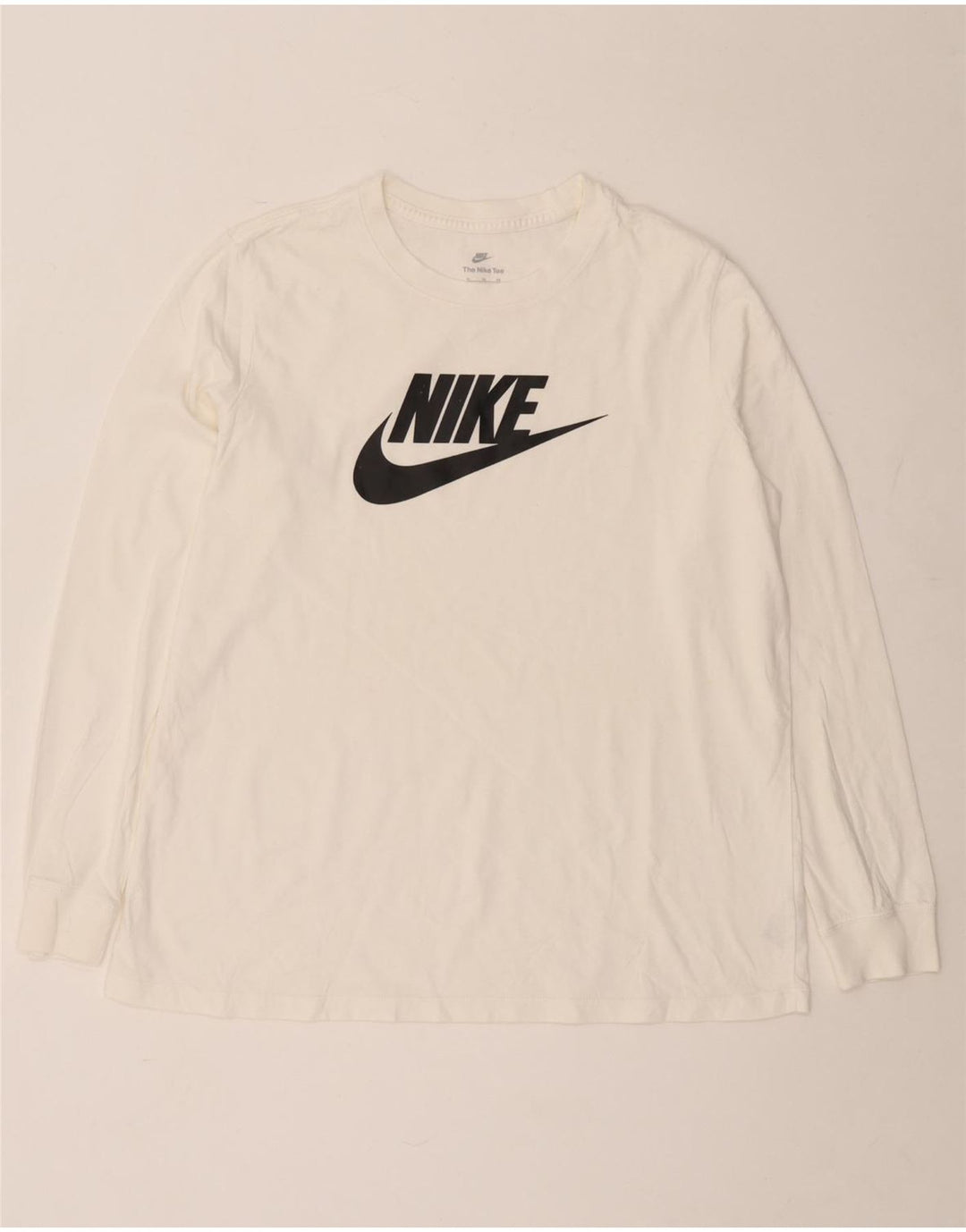 Top gráfico masculino Nike manga comprida XL branco algodão