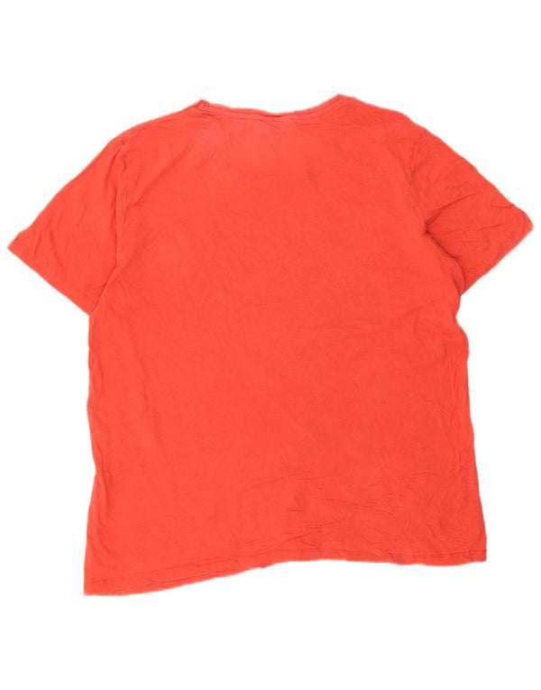Camiseta gráfica masculina Jack & Jones Top XL algodão vermelho