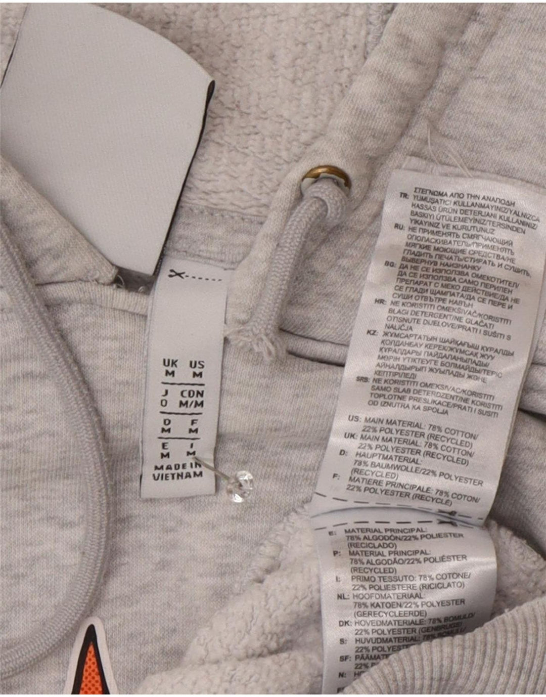 Adidas Mens Graphic Hoodie Jumper Médio Algodão Cinza