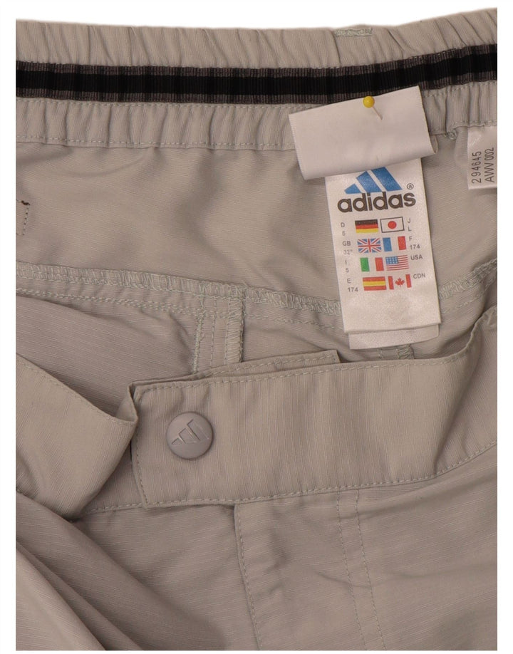 Calça Adidas Masculina Capri W32 L21 Cinza Poliamida