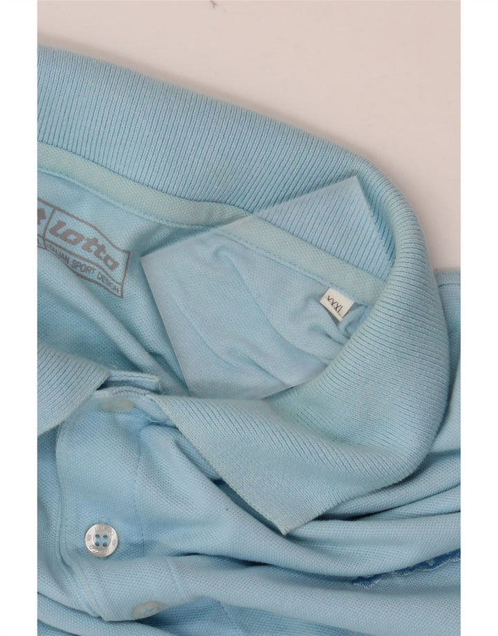 Camisa polo masculina LOTTO 3XL algodão azul