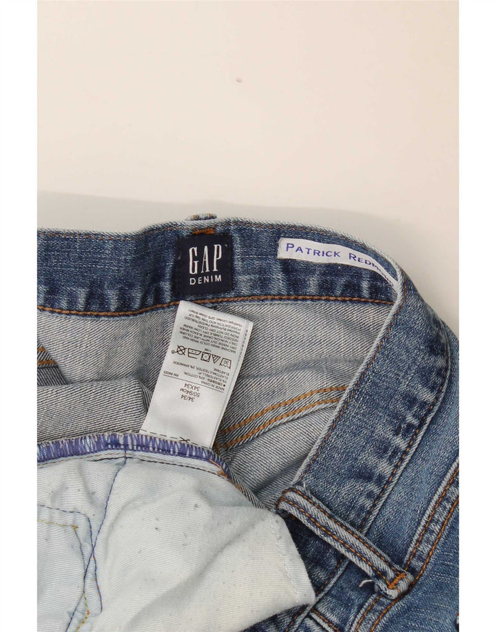Gap Mens Slim Jeans W34 L34 Azul Algodão