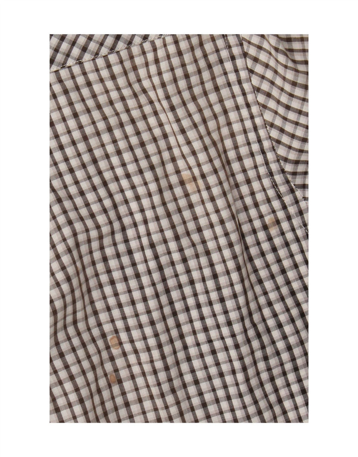 Camisa masculina Carrera Regular Fit grande algodão xadrez preto