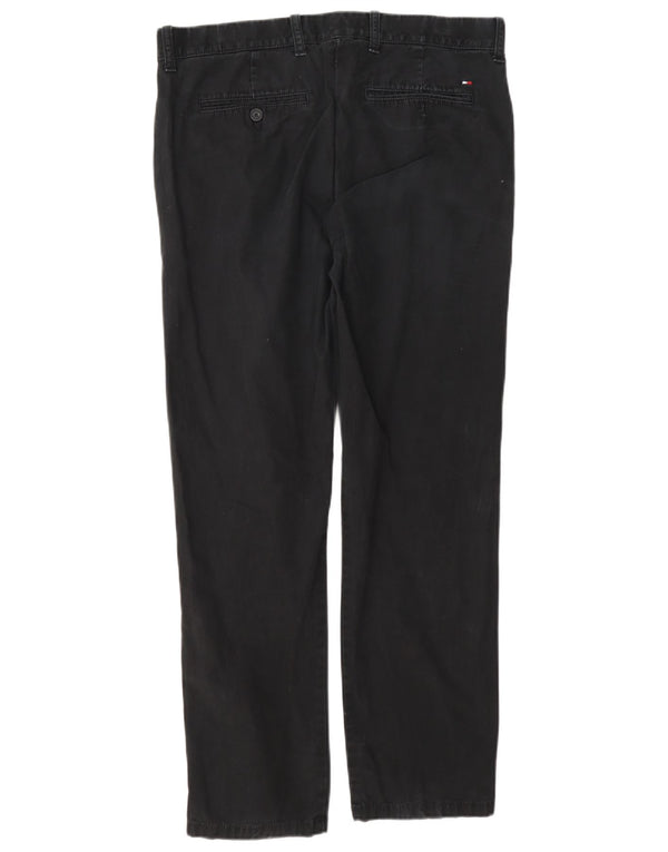 Tommy Hilfiger Calça Chino Masculina Reta W32 L30 Algodão Cinza