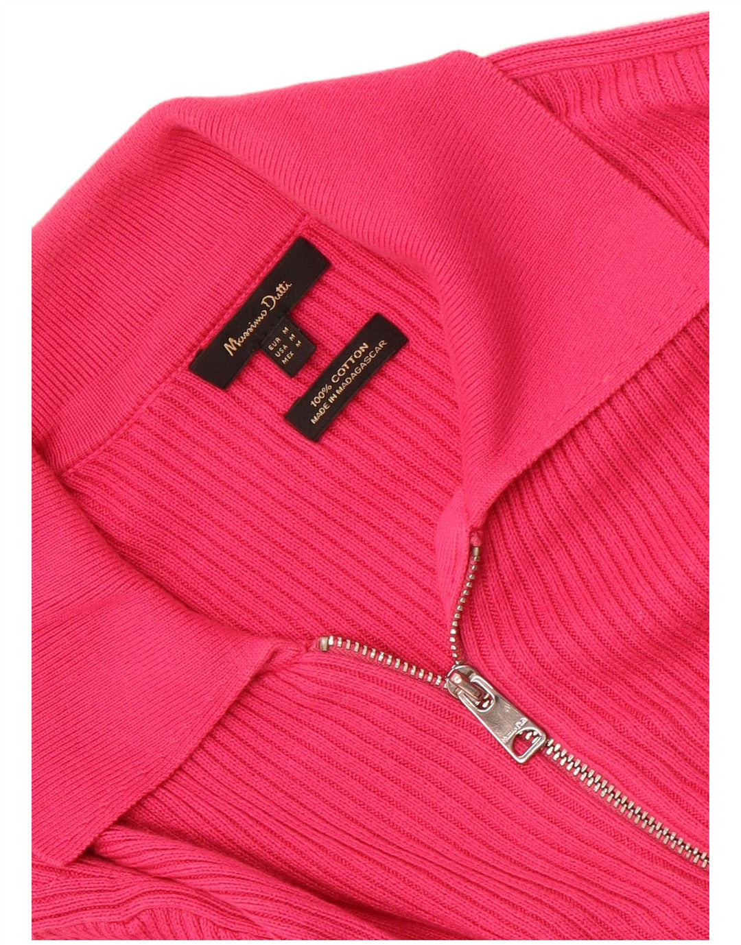 Suéter cardigã feminino Massimo Dutti Reino Unido 12 algodão rosa médio