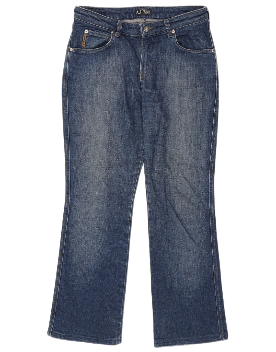 Armani feminino bootcut jeans W30 L28 algodão azul