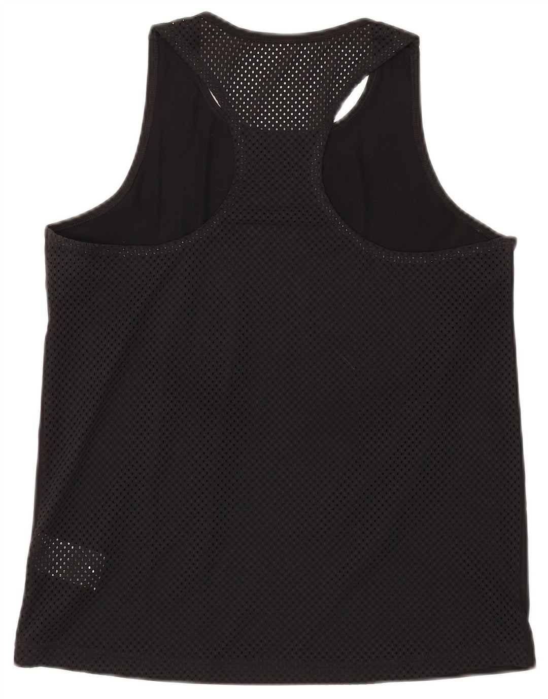 ADIDAS Womens Graphic Vest Top UK 12/14 Médio Preto Poliéster