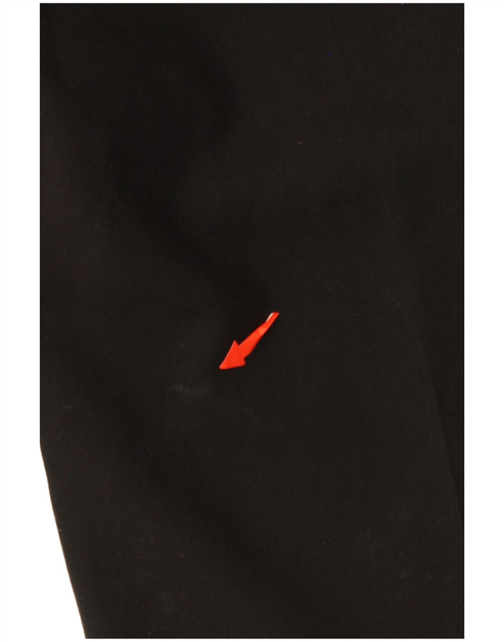 Calça feminina cortada reta JIGSAW Reino Unido 14 grande W34 L25 preta