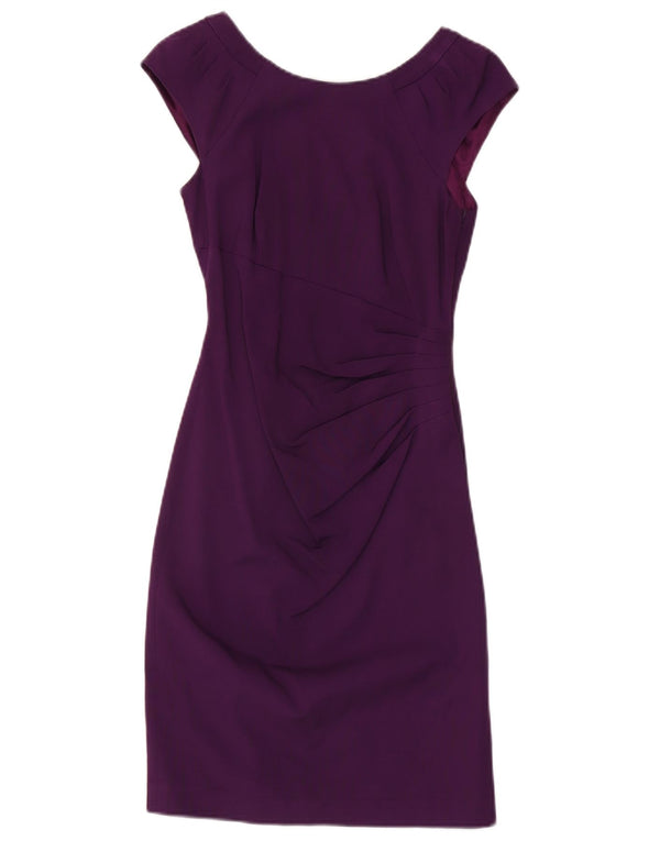 Vestido bainha feminino Coast UK 6 XS roxo viscose
