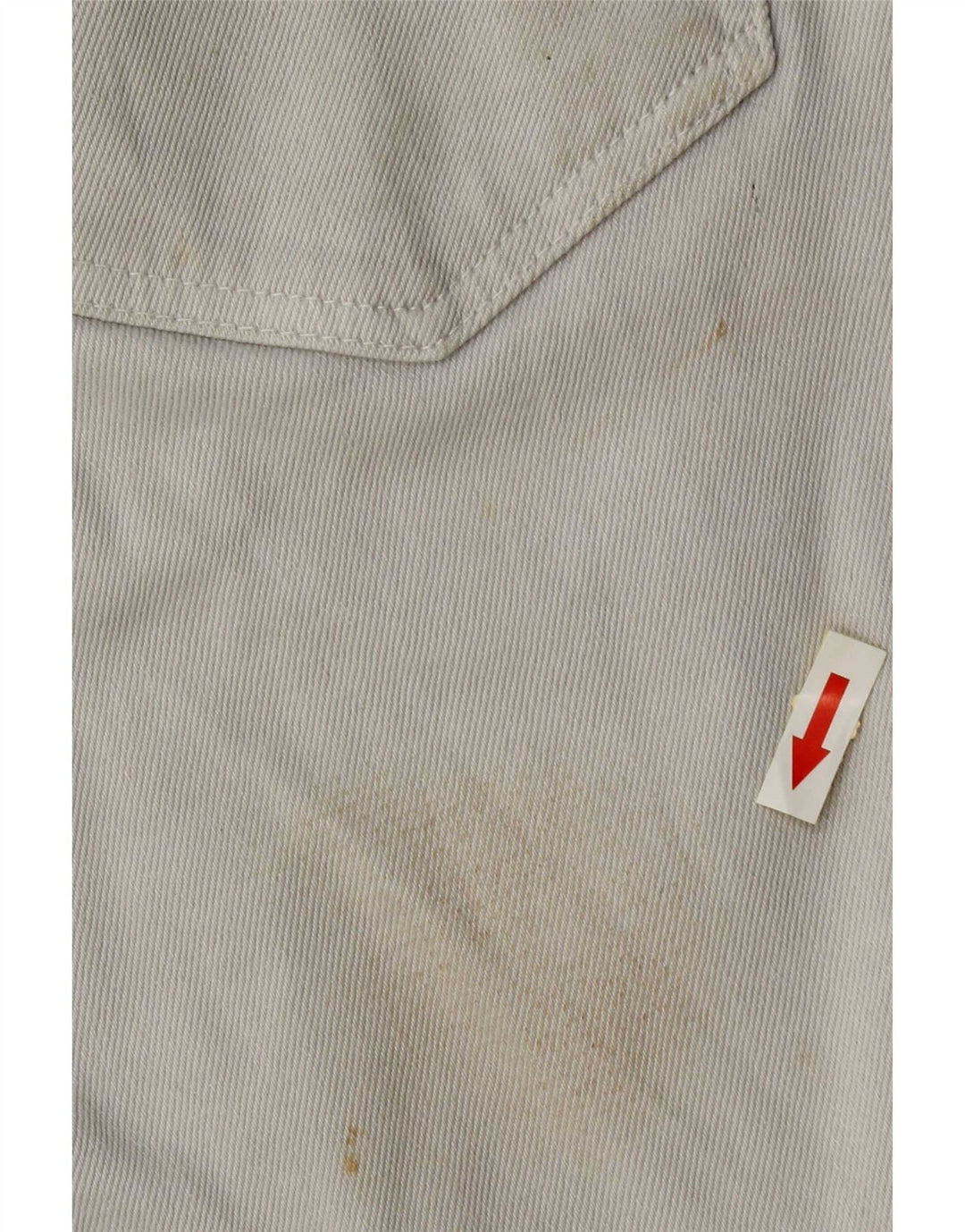 Zara Mens Denim Shorts EU 40 Médio W30 Algodão Bege