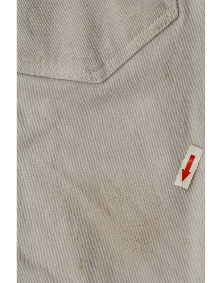 Zara Mens Denim Shorts EU 40 Médio W30 Algodão Bege