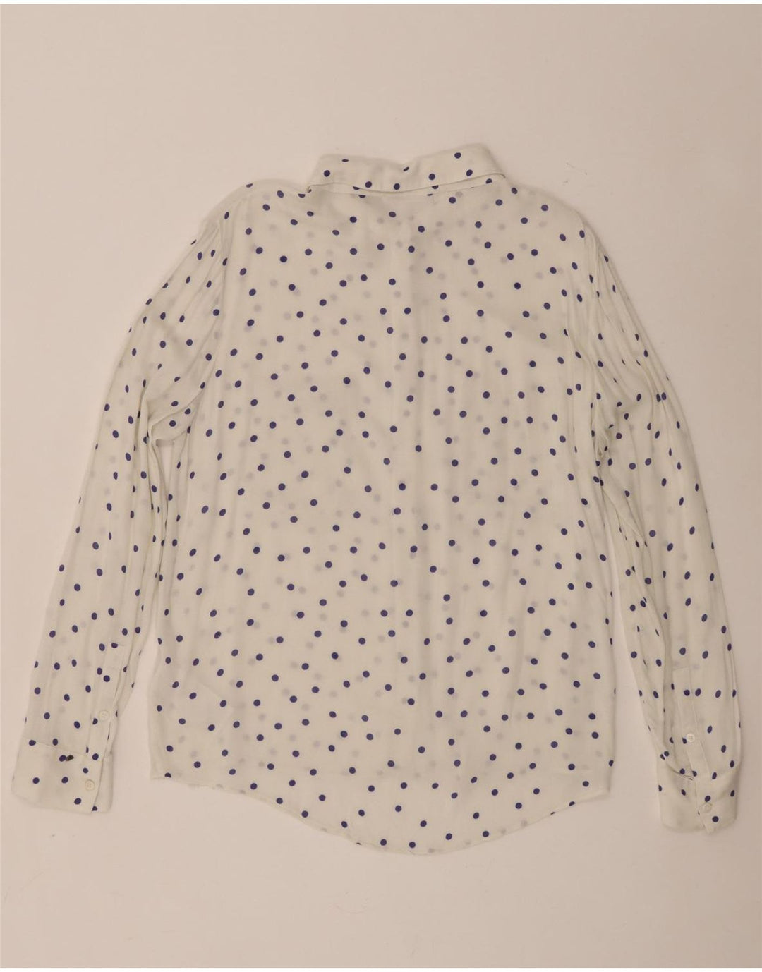 Camisa Samsoe & Feminina Reino Unido 18 XL Viscose Manchada Branca