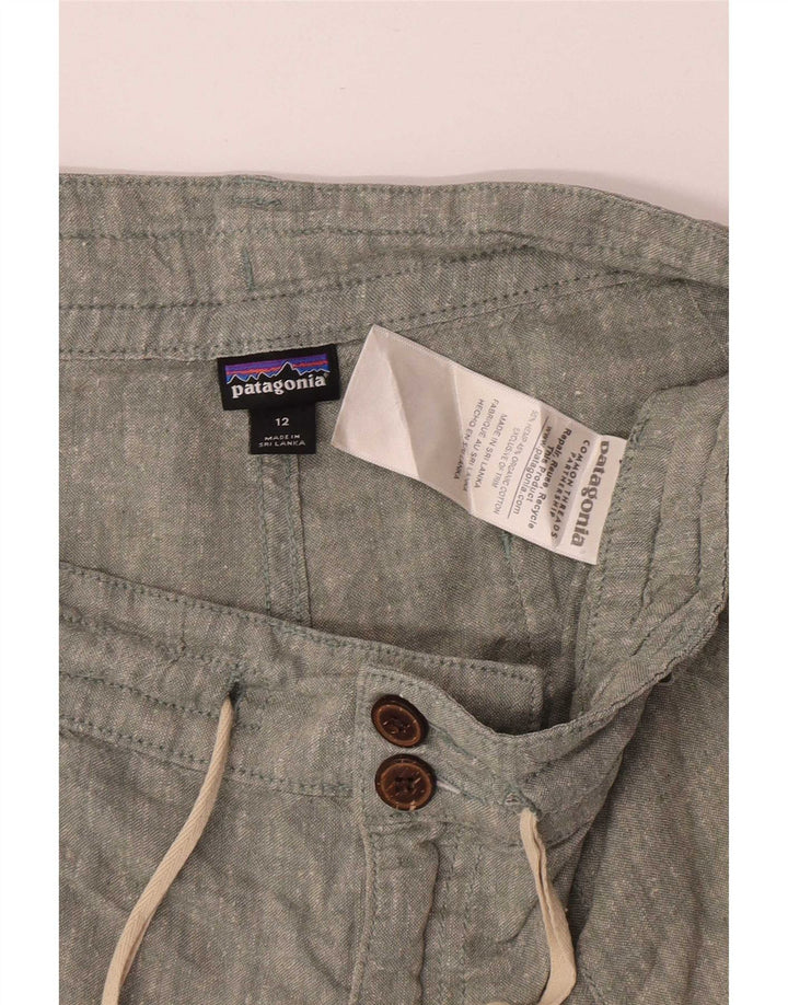 Shorts feminino Patagonia US 12 grande W32 cânhamo verde