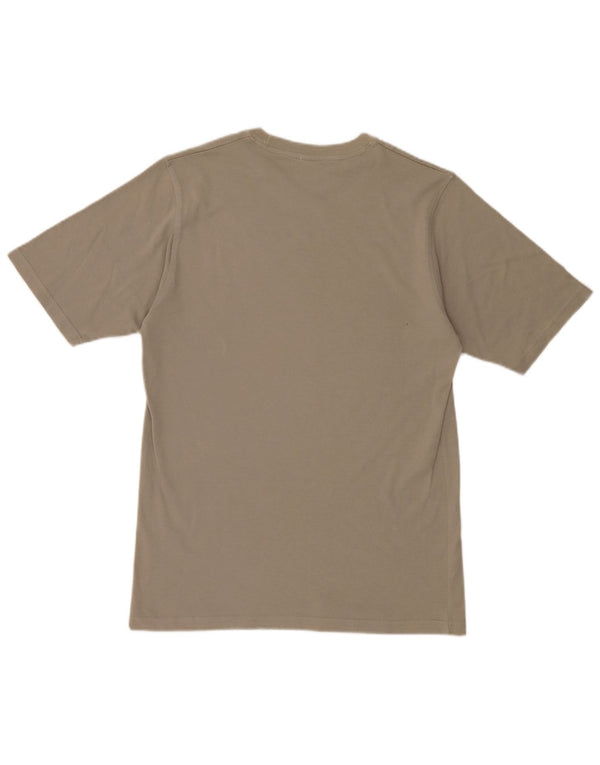 Camiseta masculina Reebok Top médio algodão cáqui