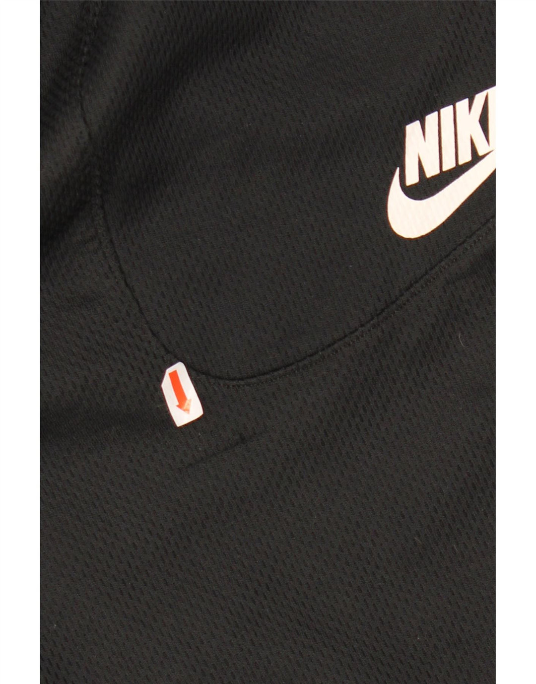 Shorts esportivos masculinos NIKE grandes de algodão preto