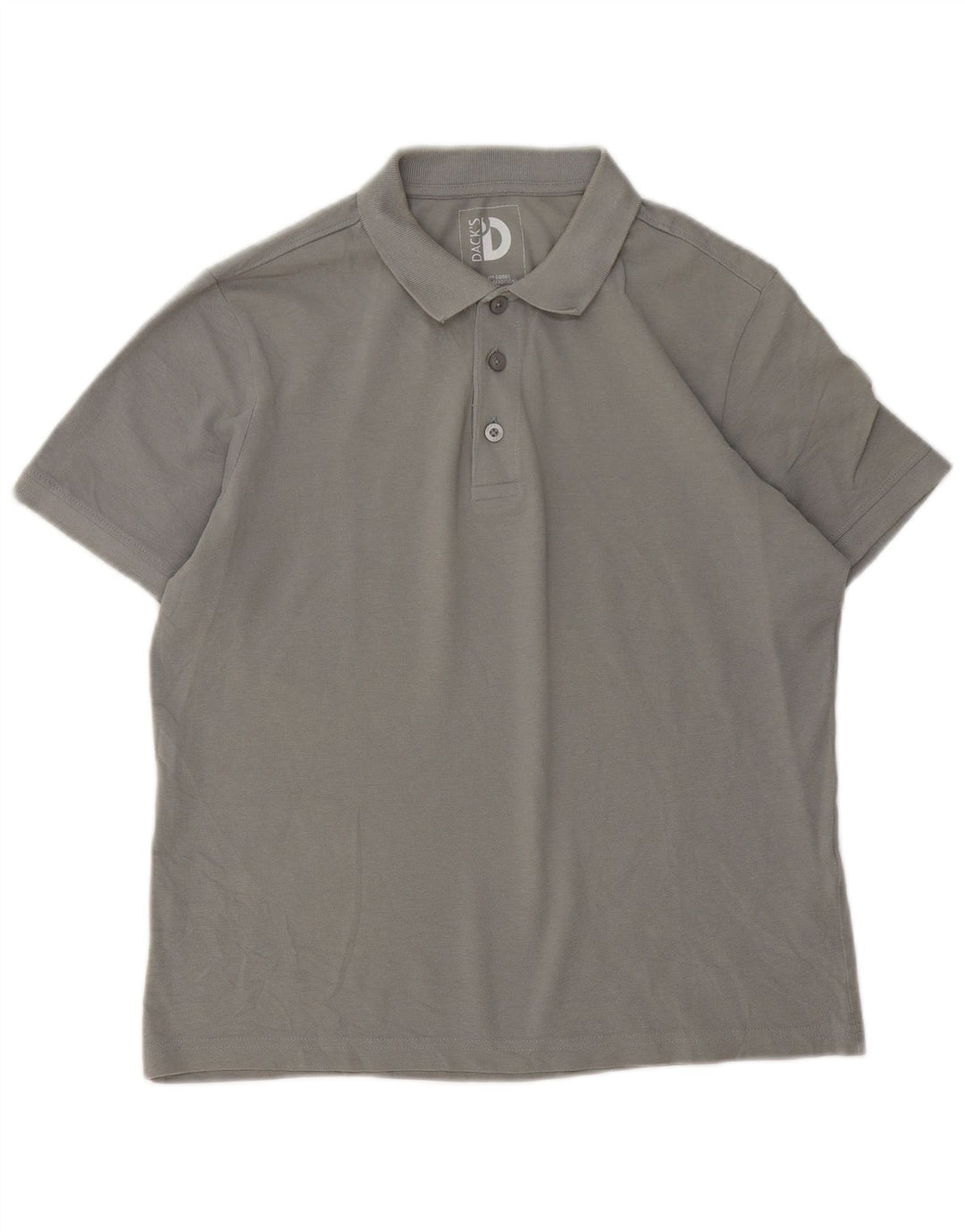 Camisa polo masculina DACK'S algodão cinza médio