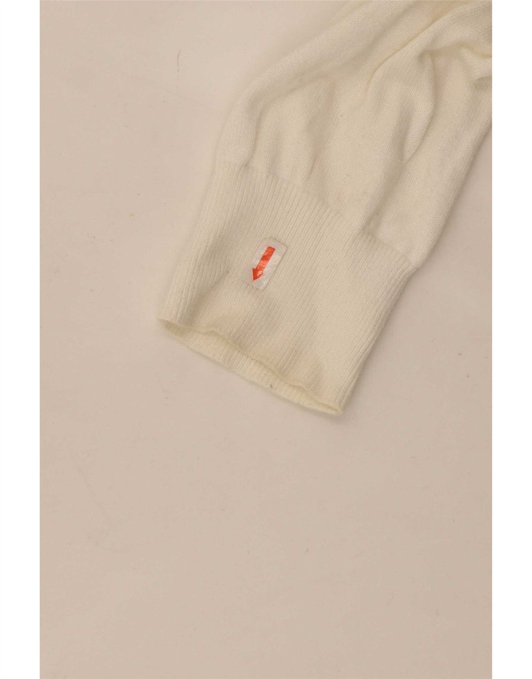 Suéter masculino Tommy Hilfiger com gola redonda e bloco colorido médio branco