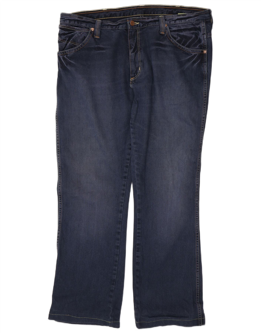 WRANGLER Masculino Dayton Straight Jeans W38 L31 Azul Algodão