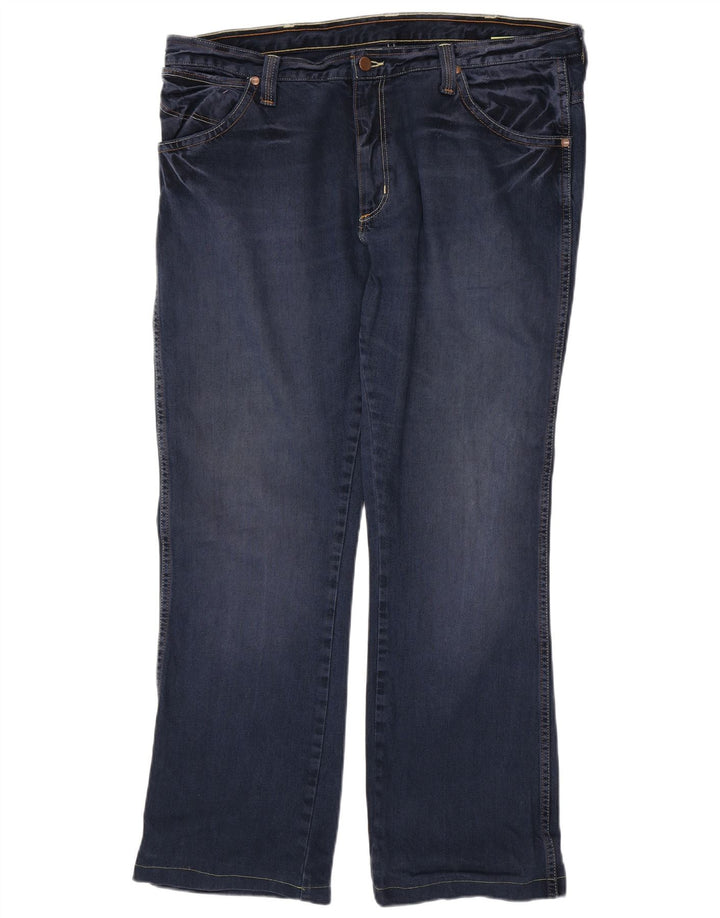 WRANGLER Masculino Dayton Straight Jeans W38 L31 Azul Algodão